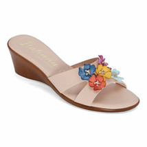 Italiana by Italian Shoemakers Women&#39;s Laneyy Wedge Sandals 8.5M Bright Floral - £35.26 GBP