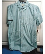 New Sonoma Mens Sz S Light Blue Button Up Striped Shirt Retails $40 - £10.10 GBP