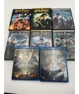 Lot of 8 Harry Potter Movies Collection 6 DVDs and 2 Blu-ray Collection - £20.13 GBP