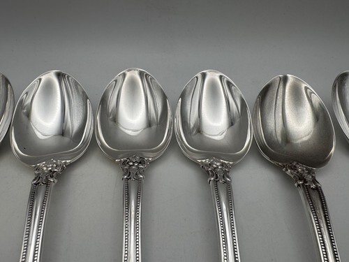 Set of 6 Reed & Barton Silverplate KING FRANCIS Place Soup Spoons Item image 3