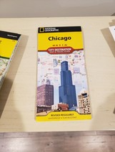 Chicago City Destination Map By National Geographic - £12.72 GBP
