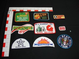 advertising vintage patch collection 9 patches in set - £14.74 GBP