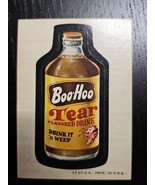 Topps Wacky Packages 2nd Series 1973 BOO-HOO Sticker Vintage Tear Drink ... - $27.12 CAD