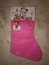 Disney Mini Mouse Christmas Stocking Pink/White/Multi-Color-Brand New-SH... - $14.73