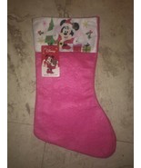 Disney Mini Mouse Christmas Stocking Pink/White/Multi-Color-Brand New-SH... - $14.73