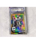 Barry Sanders RARE Gold Refractor Graded 1 CCG Investment Card Panini Li... - $1,529.40 MXN