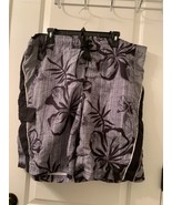  Op Men’s Gray Floral Swim Board Shorts One Piece  Size XL 40-42  - £36.59 GBP