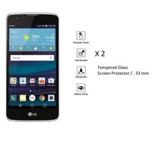 2 x Tempered Screen Protector for LG Treasure L52VL K7 Tribute 5 LS675 K373 - £7.87 GBP