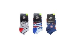 9 Pairs of Boy’s Low Cut Socks Size 1-7 Beverly Hills Polo Club - £4.78 GBP