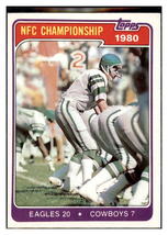 1981 Topps 1980 NFC Championship Eagles vs. Cowboys Football Card - £3.69 GBP