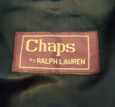 Ralph Lauren Chaps Black Vintage Trench Coat Mens Size 42L Wool Liner - £71.18 GBP