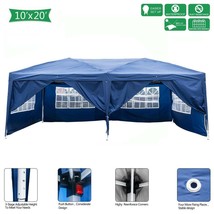 10&#39;X20&#39; Ez Pop Up Gazebo Canopy Garden Party Tent Heavy Duty 6 Removeabl... - £199.69 GBP