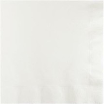 White 3-Ply Dinner Paper Napkins 25 Per Pack Tableware Decorations Supplies - £8.75 GBP