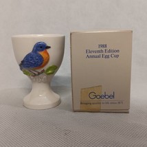Goebel 1988 Eggcup Blue Bird New in Box 11th Annual Eggcup Collection - $13.95
