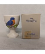 Goebel 1988 Eggcup Blue Bird New in Box 11th Annual Eggcup Collection - £11.02 GBP