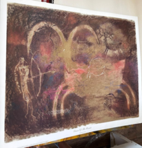 Vance Larson - Down of the Hunter - Abstract Artwork Lithografy 32x 26 - $1,277.23 MXN