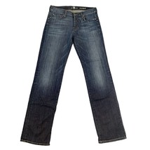 7FAMK 7 For All Mankind Standard Womens Size 7 32 Jeans Straight Leg Distressed - £17.86 GBP