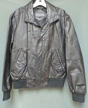 Vintage MEMBERS ONLY Black Leather Lined Jacket Men&#39;s Size 40 - £97.77 GBP