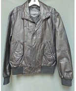 Vintage MEMBERS ONLY Black Leather Lined Jacket Men&#39;s Size 40 - £98.28 GBP