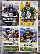 Nintendo Wii Video Game Bundle - Madden Football 07 09 10 11 - Lot of 4 - Read! - £15.40 GBP