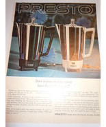 Vintage Presto Automatic Coffee Maker Print Magazine Advertisement 1963 - £7.10 GBP