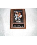 OLD VTG Joe Di Maggio plaque of the Yankee Clipper - $20.00