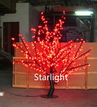 5ft/1.5m Christmas Xmas Cherry Blossom LED Tree Light Wedding Holiday Decor Red - £213.11 GBP