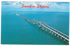 Vtg Postcard-Sunshine Skyway-15 Mile Bridge-Chrome-FL2 - £1.59 GBP