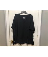 NWT Work In Style Women&#39;s Plus 3XL Black Scrub Top w/ Pockets - $15.83