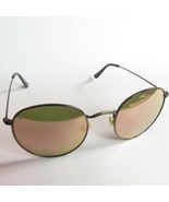 SEE 2555 Sunglasses Italy Frames Oval Metal Aviator Bronze 50-21 145 C4 - $122.24