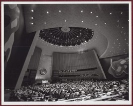 1992 Original Press Photo UNHQ Hall Interior New York Assembly Session M. Grant - $34.72