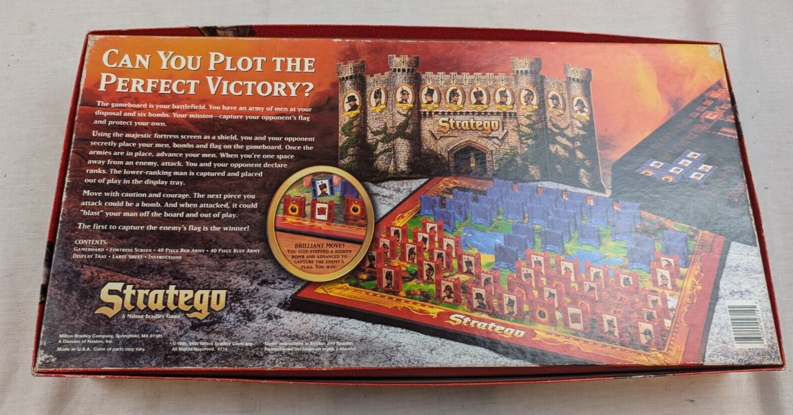 Stratego Board Game 1996 Edition Milton Bradley - Complete w/ Fortress Screen Item image 5