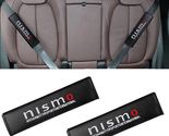Nismo Carbon Fiber Embroidered Logo Car Seat Belt Cover Shoulder Pad 2pc - £11.78 GBP