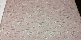 Ballard Designs Everly Blush Pink Ivory Sunbrella Floral Fabric 3.75 Yards 54&quot;W - £72.33 GBP