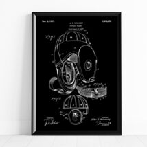 Football Helmet 1927 Patent Wall Art Print Home &amp; Decor Gloss Poster Cla... - $12.99+