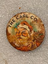 1.25" The Carl Co. Pin Back Button *Pre-Owned w/Visible Rust &amp; Wear* BT1 - $14.99