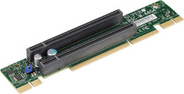 SuperMicro RSC-W-66G4 1U LHS WIO Riser card with two PCI-E 4.0 x16 slots,HF, - £109.37 GBP