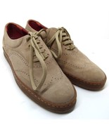 Salvatore Ferragamo Tan Nubuck Wingtip Oxfords Womens Size US 7 B    - $35.00