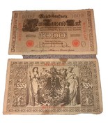 1000 reichsbanknote 1910 Berlin April Set Of 2 - €8,06 EUR