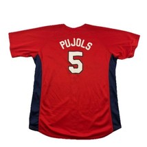 St Louis Cardinals Albert Pujols #5 Jersey Button Up Youth 18/20 Red Short Slv  - $29.39