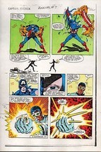 1983 Captain America Annual 7 page 28 Marvel Comics original color guide artwork - £40.22 GBP