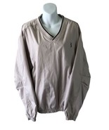 PGA Tour Original Men&#39;s Size Large Beige Golf Pullover Long Sleeve - $21.88