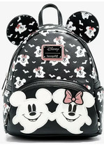 Loungefly Disney Mickey &amp; Minnie Ghost Glow In The Dark Mini Backpack NWT - £117.67 GBP