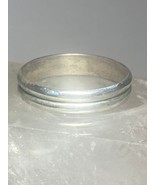 Plain ring wedding band stacker sterling silver women men c - €32,09 EUR
