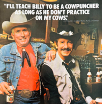 1981 Miller Lite Beer Advertisement Vintage Brewery Cowboys Cowpuncher D... - $28.07 CAD