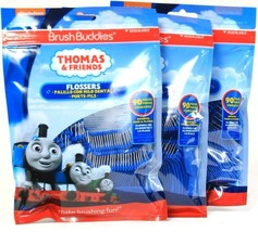 3 Bags Brush Buddies 90 Ct Thomas & Friends Remove Food & Plaque Flossers