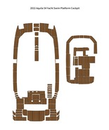 2022 Aquila 54 Yacht Swim Platform Cockpit Pad Boat EVA Foam Teak Deck Mat - $2,734.04 CAD
