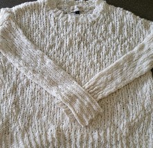 Universal Thread Good Co. ~ Ladies&#39; Long Sleeve ~ Cream Sweater ~ Size Small - £23.53 GBP