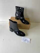 KALEIDOSCOPE Patent Black Ankle Boots    UK 4      (F243) - $24.52