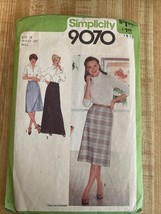 Vintage Simplicity 1979 Pattern, #9070, Misses Skirt, Size 16, Waist 30”... - $74.28 MXN